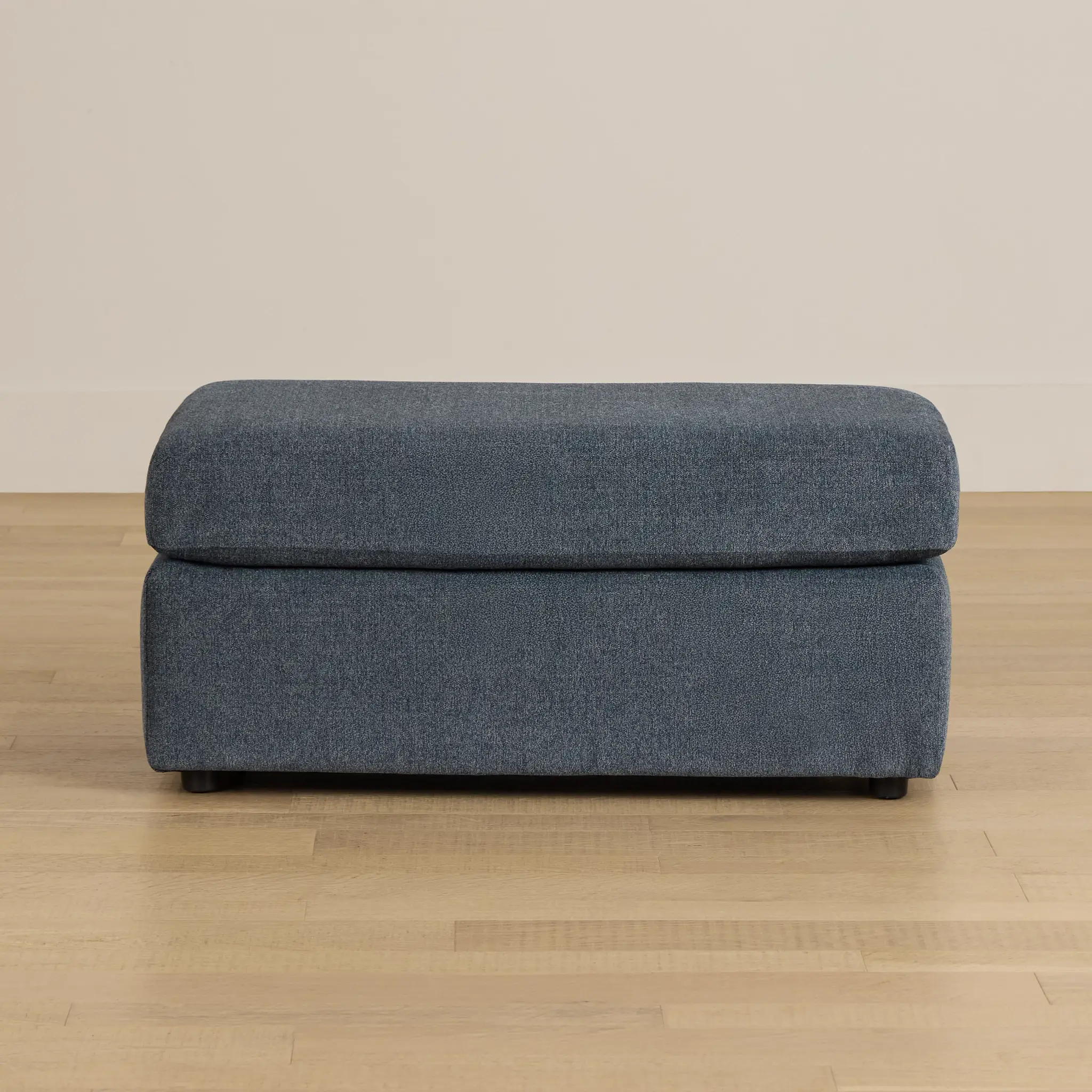 Noah Blue Fabric Ottoman Noah Blue Fabric Ottoman