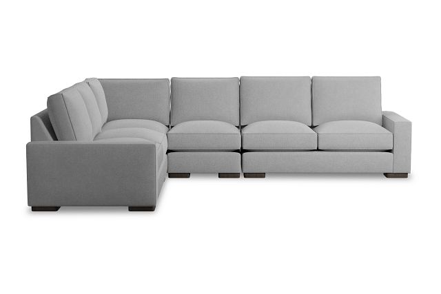 Edgewater Suave Gray Medium Two-arm Sectional