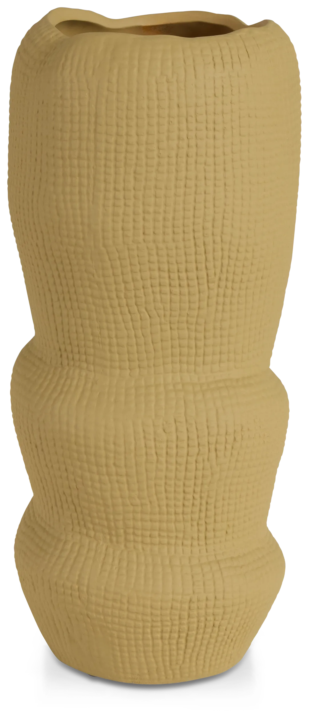 Waffi Beige Small Vase