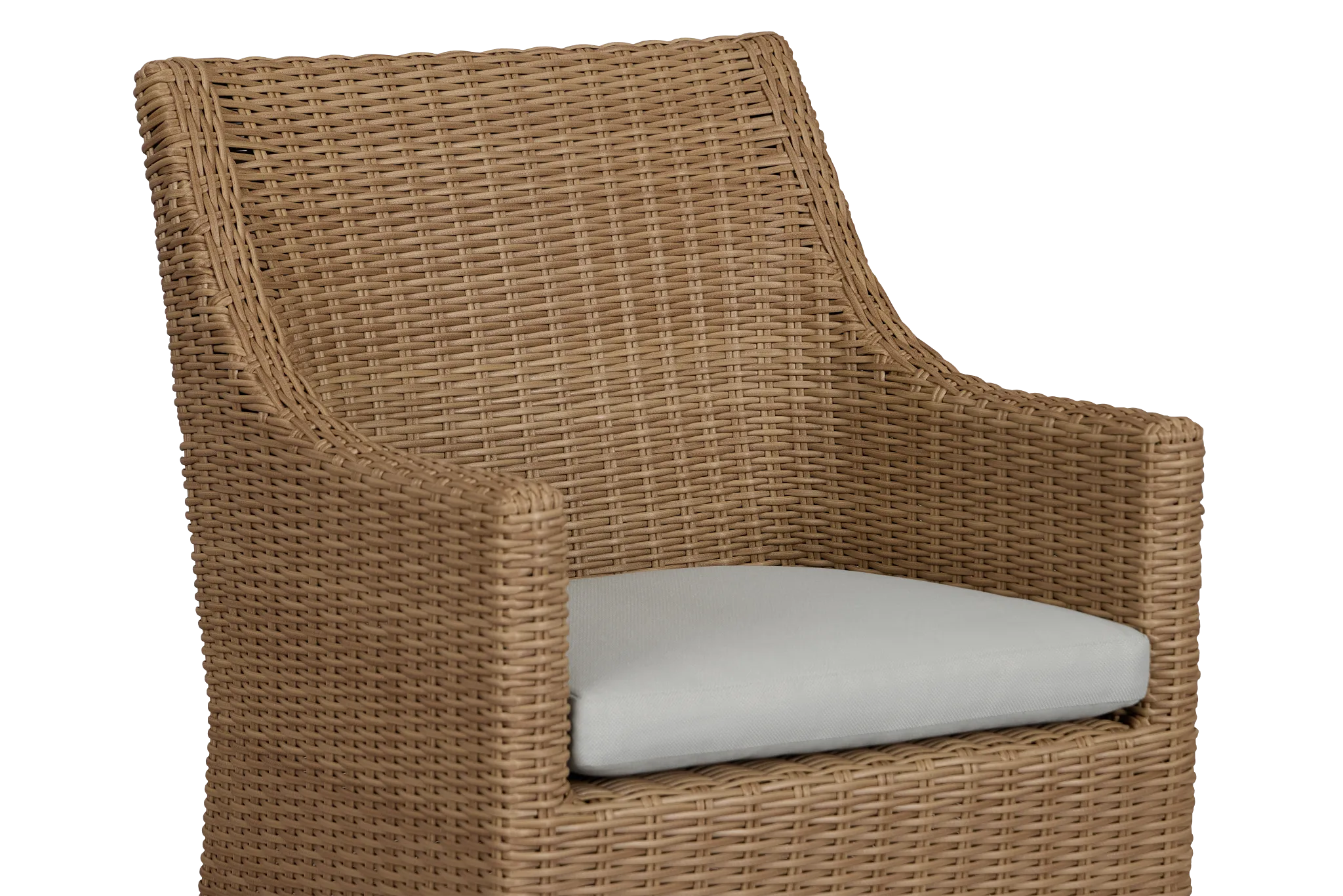 Montecito Light Tone Cushioned Arm Chair