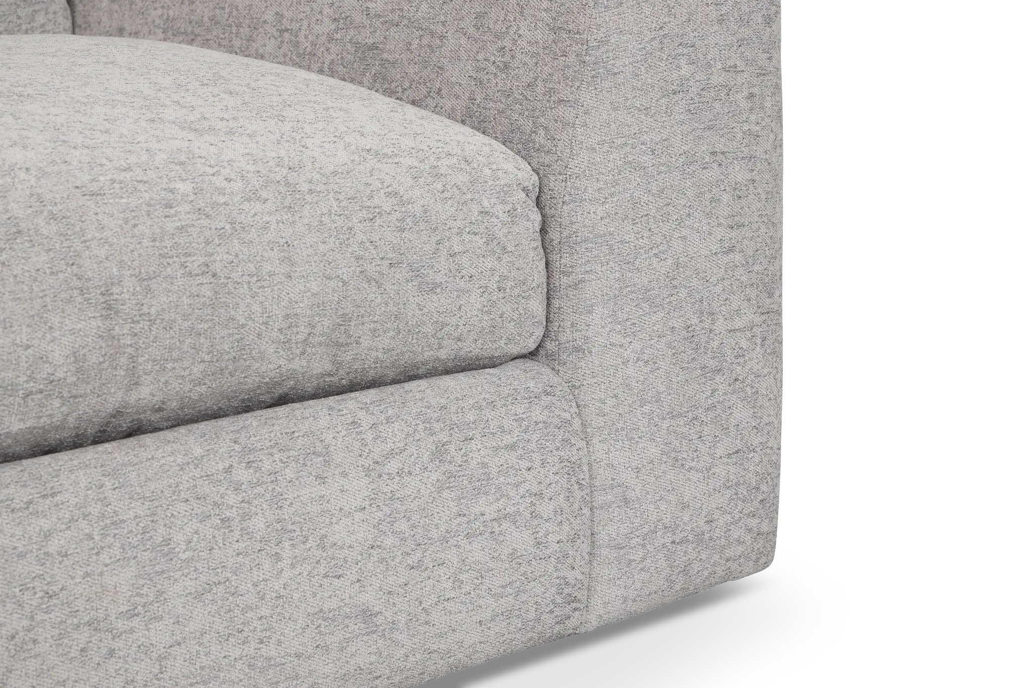 Calista Pewter Fabric Small Left Bumper Sectional Calista Pewter Fabric Small Left Bumper Sectional