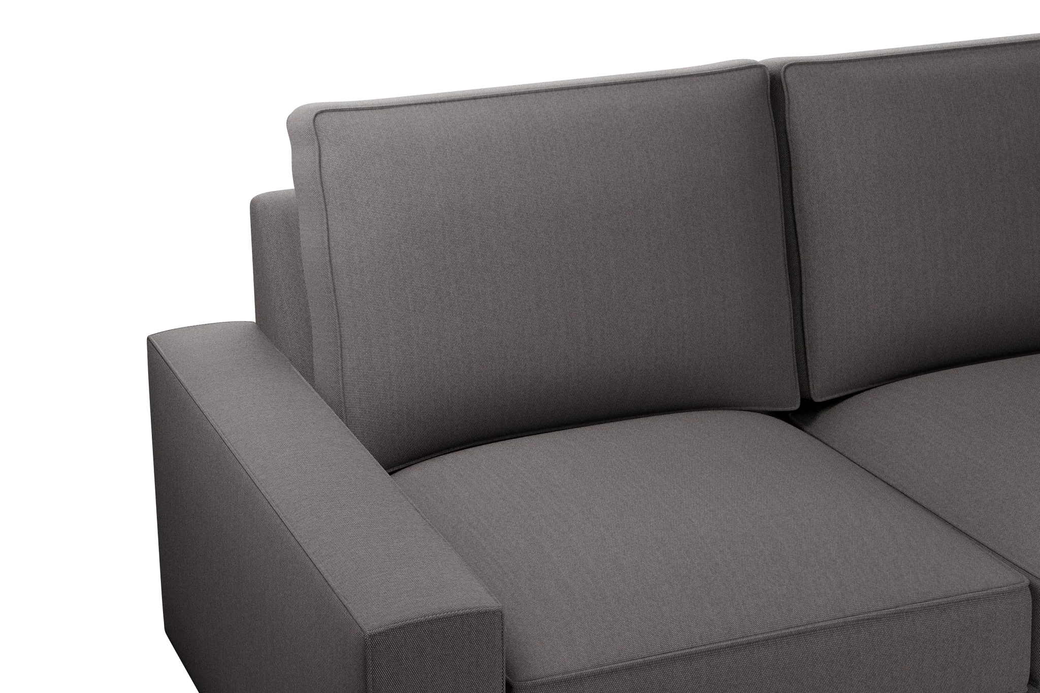 Edgewater Peyton Gray Small Two-arm Sectional