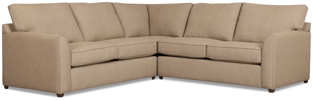 Tate Brown Fabric Medium 2-arm Left Facing Sleeper Sectional Tate Brown Fabric Medium 2-arm Left Facing Sleeper Sectional