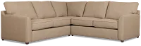 Tate Brown Fabric Medium 2-arm Left Facing Sleeper Sectional