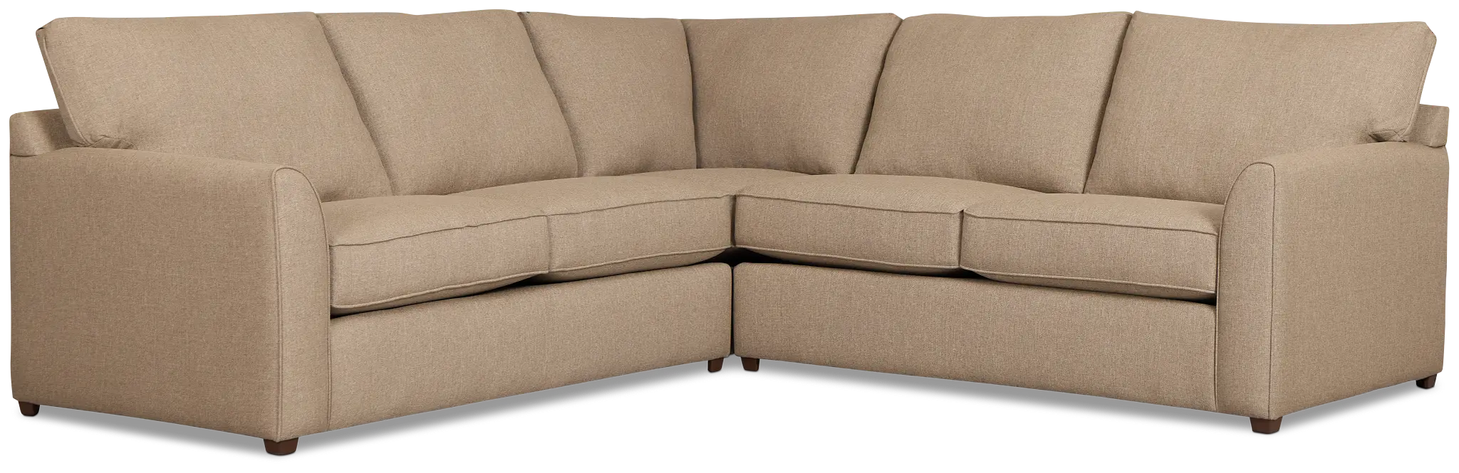 Tate Brown Fabric Medium 2-arm Left Facing Sleeper Sectional Tate Brown Fabric Medium 2-arm Left Facing Sleeper Sectional