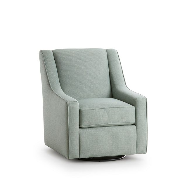 green swivel rocker chair