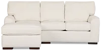 Sinclair Light Beige Fabric Left Chaise Sectional