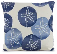Sand Dollar Blue 20" Accent Pillow