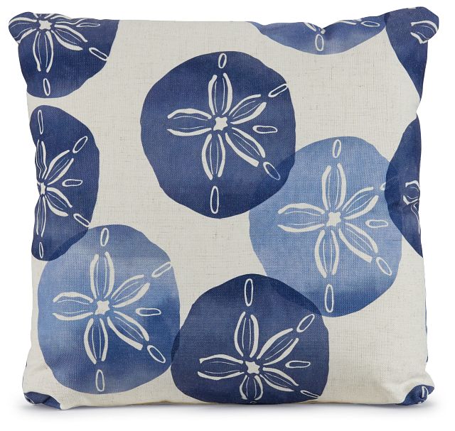 Sand Dollar Blue 20" Accent Pillow