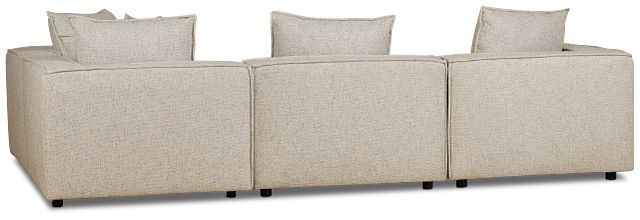 Tatum Beige Fabric 5-piece Modular Sectional