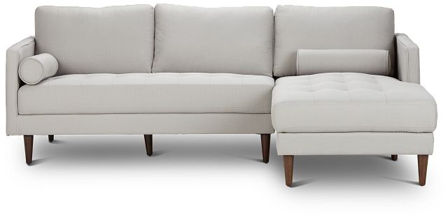 Rue Light Beige Fabric Right Chaise Sectional (4)