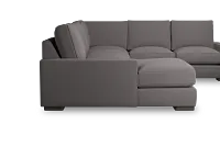Edgewater Peyton Gray Medium Left Chaise Sectional