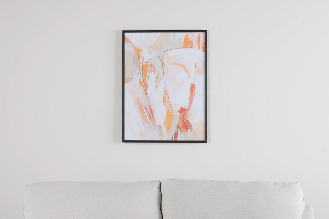 Layne Orange Framed Wall Art