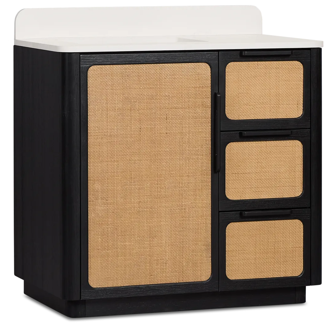 Pacific Two-tone 36" Single Bathroom Vanity