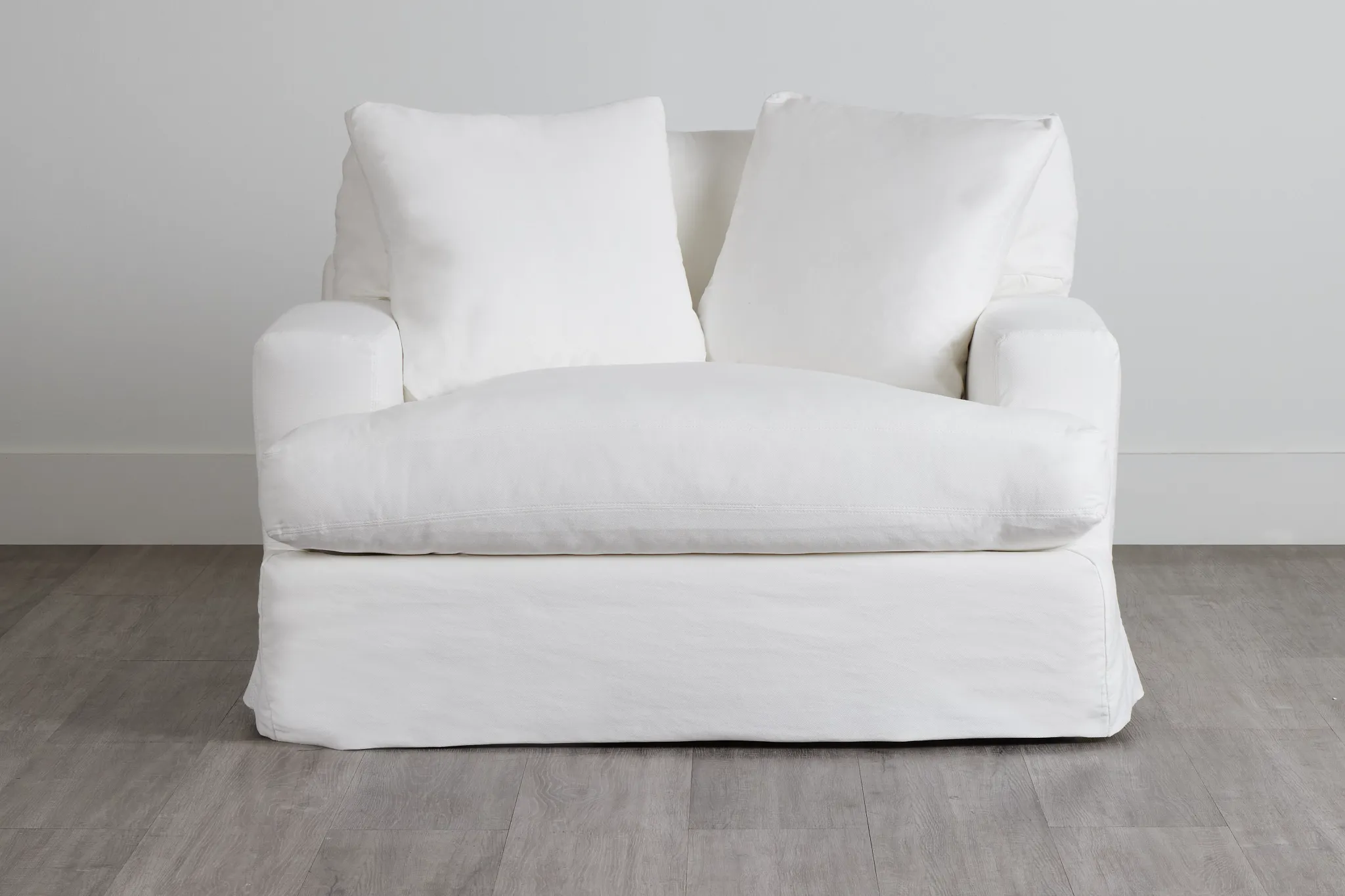 Delilah White Fabric Chair