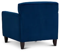 Royale Blue Fabric Accent Chair