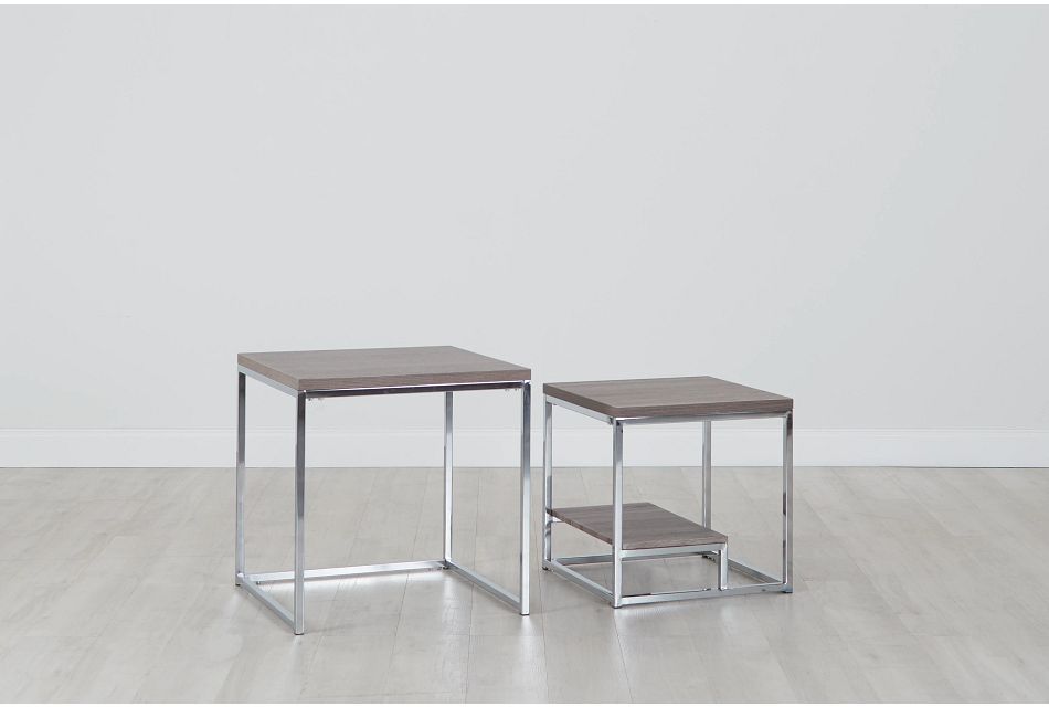 Elliot Gray Nesting End Table