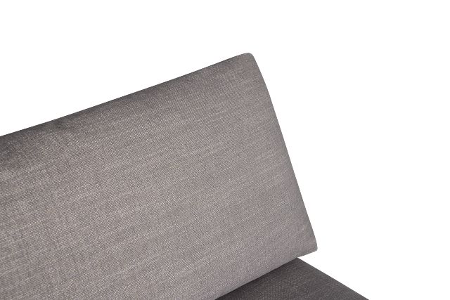 Serena Gray Fabric Armless Chair