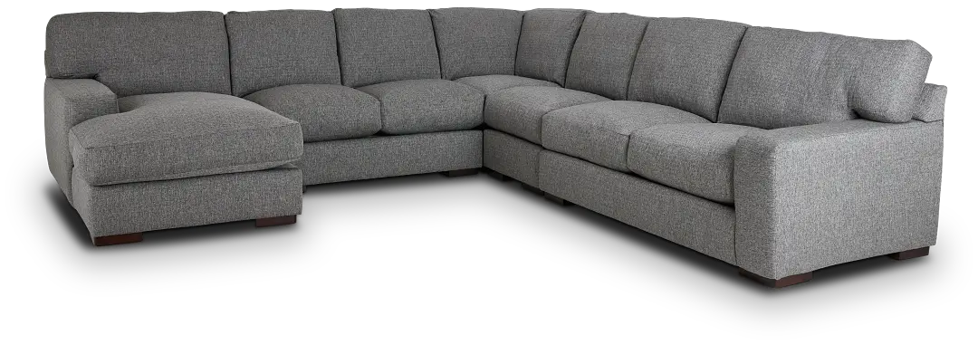 Veronica Dark Gray Down Large Left Chaise Sectional Veronica Dark Gray Down Large Left Chaise Sectional