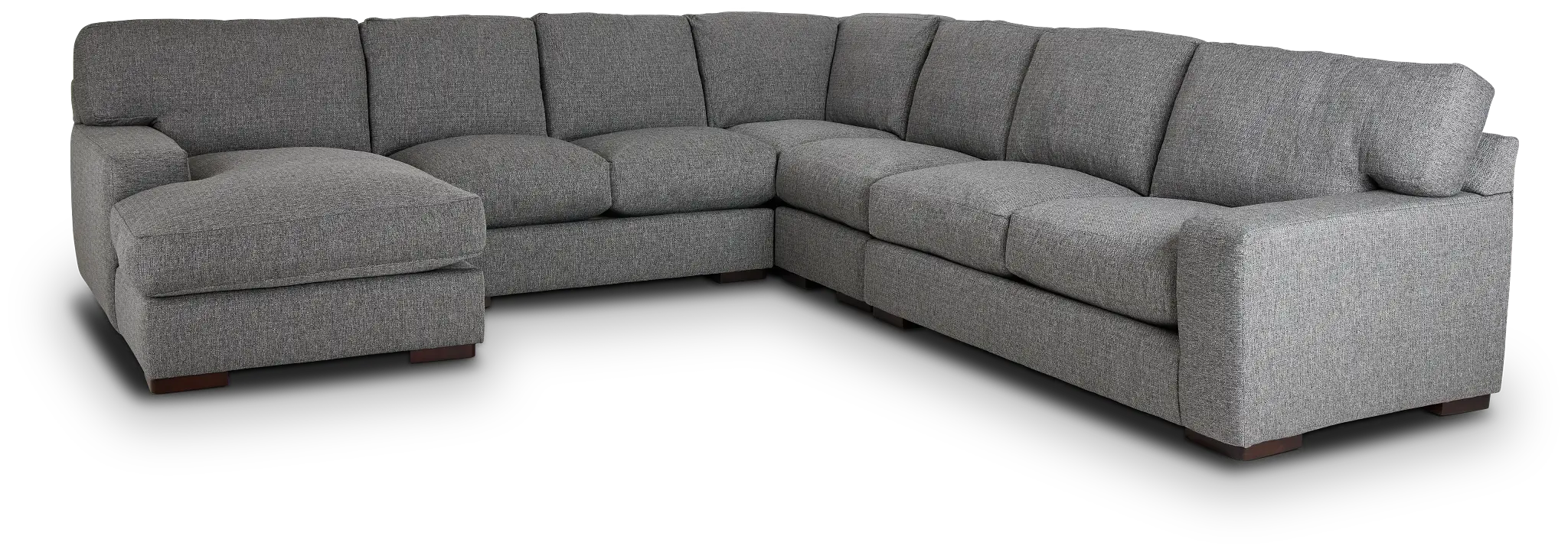 Veronica Dark Gray Down Large Left Chaise Sectional Veronica Dark Gray Down Large Left Chaise Sectional