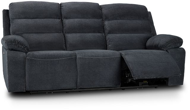 Orion Dark Gray Fabric Power Reclining Sofa