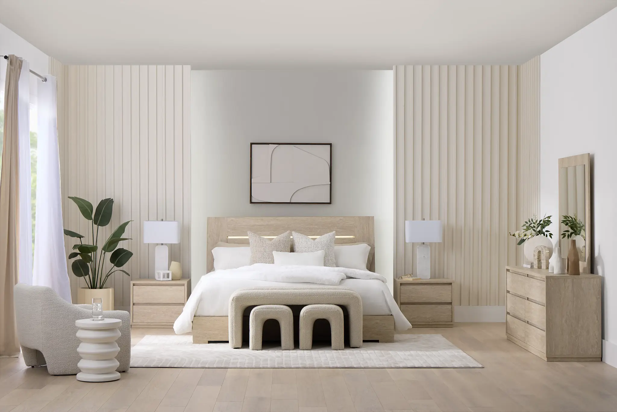 Malta Light Gray Panel Bed Malta Light Gray Panel Bed