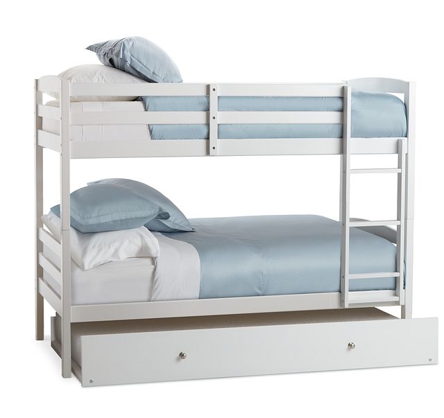 Marley White Trundle Bunk Bed (1)