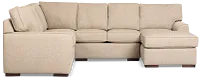 Sinclair Brown Fabric Medium Right Chaise Sectional