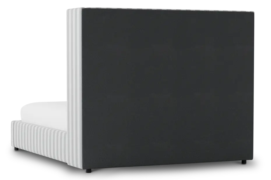 Captiva Sea Lane Light Gray 60" Upholstered Shelter Bed Captiva Sea Lane Light Gray 60" Upholstered Shelter Bed