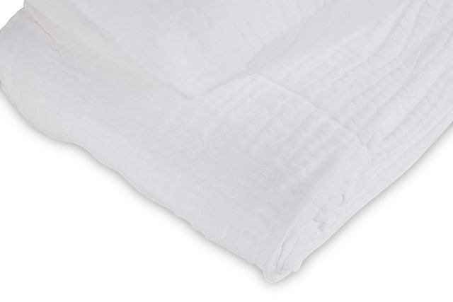 Cardaff White 3-piece Duvet Set