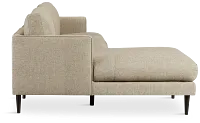 Easton Brown Fabric Left Chaise Sectional