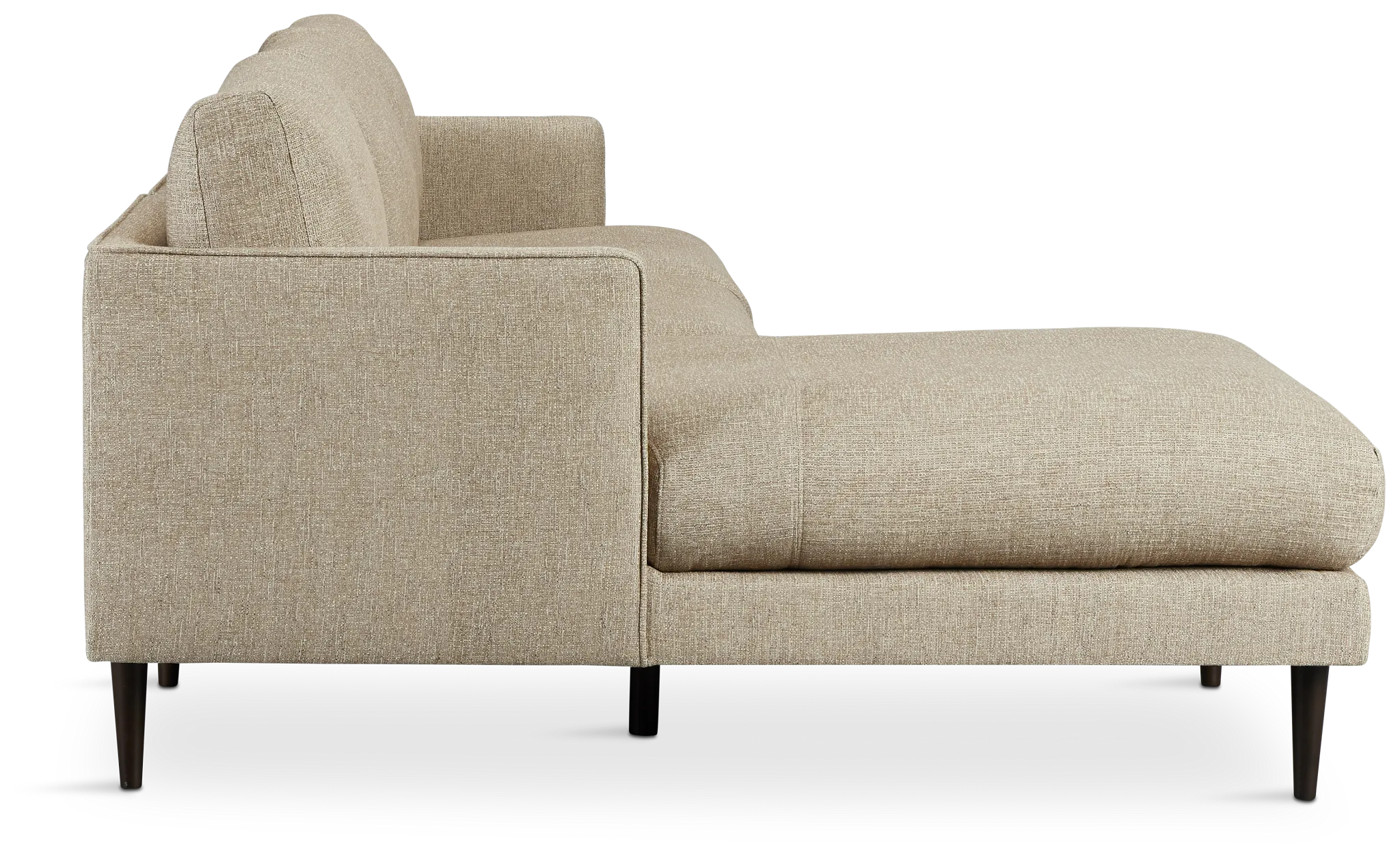 Easton Brown Fabric Left Chaise Sectional