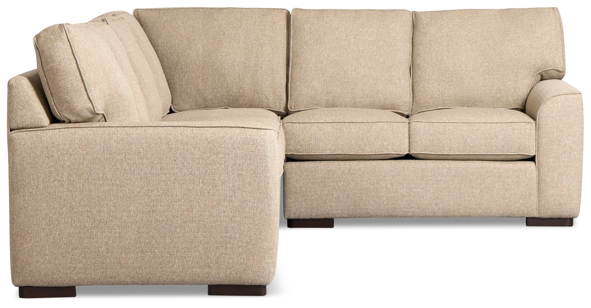 Sinclair Brown Fabric Large Two-arm Sectional Sinclair Brown Fabric Large Two-arm Sectional