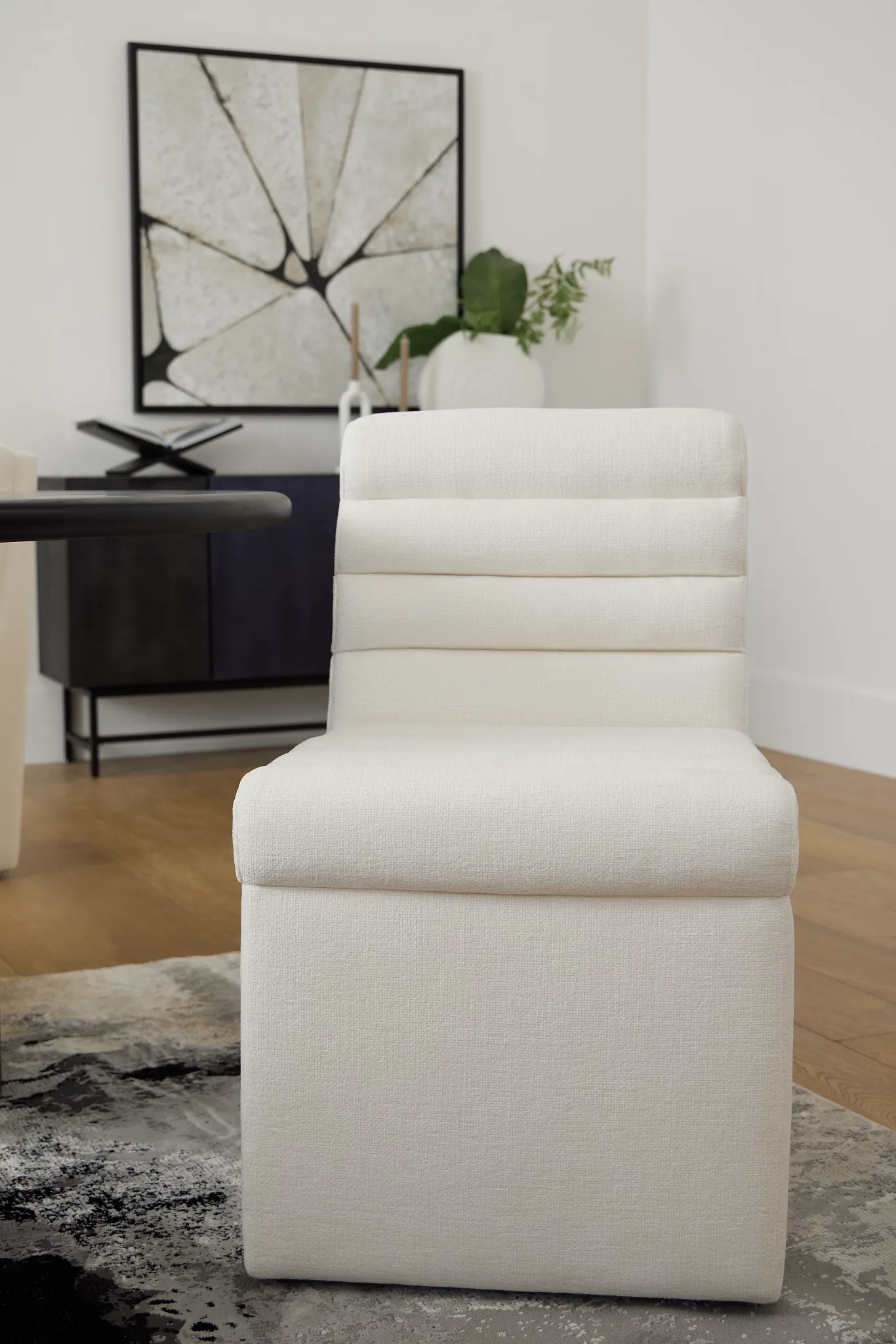 Buckhead White Upholstered Side Chair