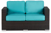 Fina Dark Teal Loveseat