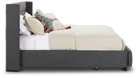 Chatham Dark Gray Low Platform Storage Bed
