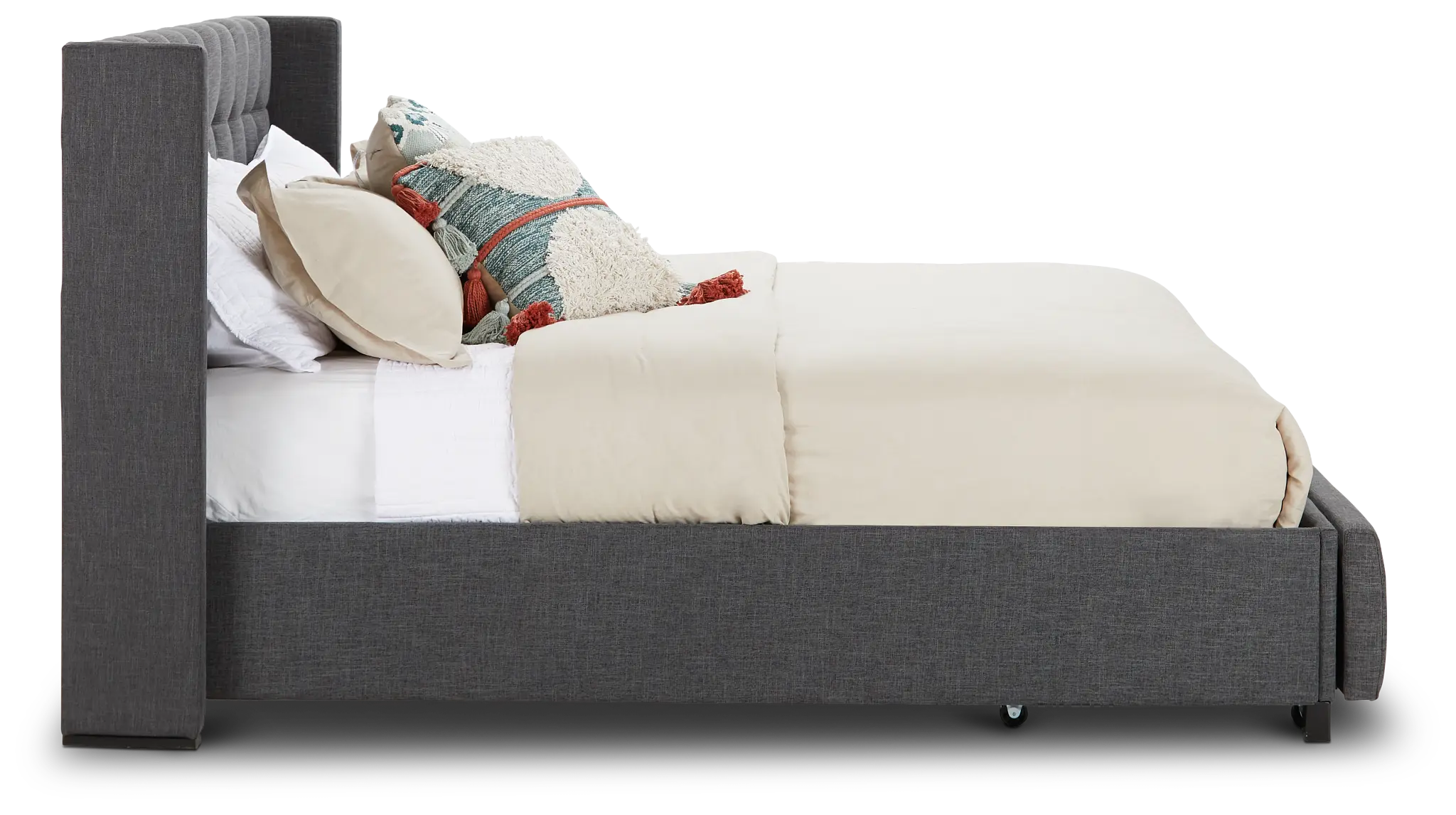 Chatham Dark Gray Low Platform Storage Bed Chatham Dark Gray Low Platform Storage Bed