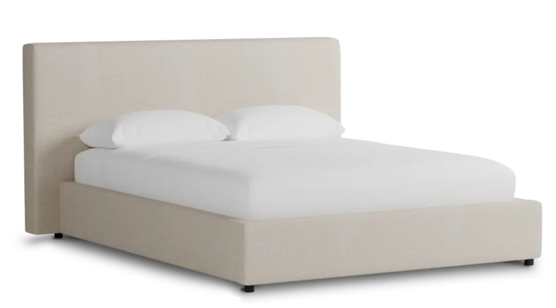 Grayton Suave Beige 44" Upholstered Platform Bed Grayton Suave Beige 44" Upholstered Platform Bed