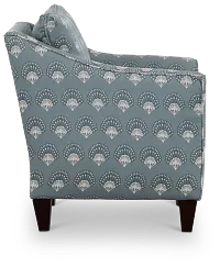 Chantilly Blue Fabric Accent Chair