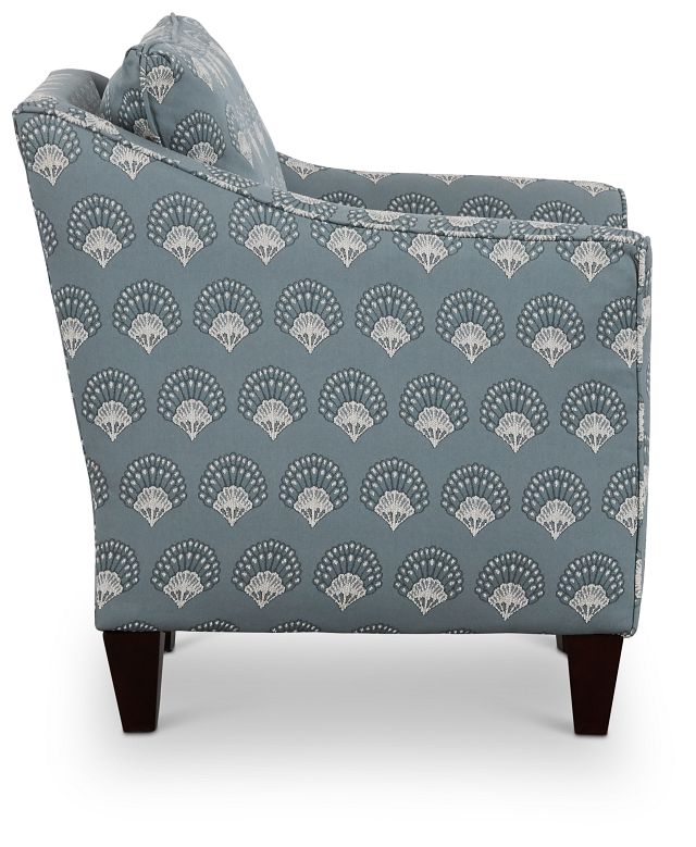 Chantilly Blue Fabric Accent Chair