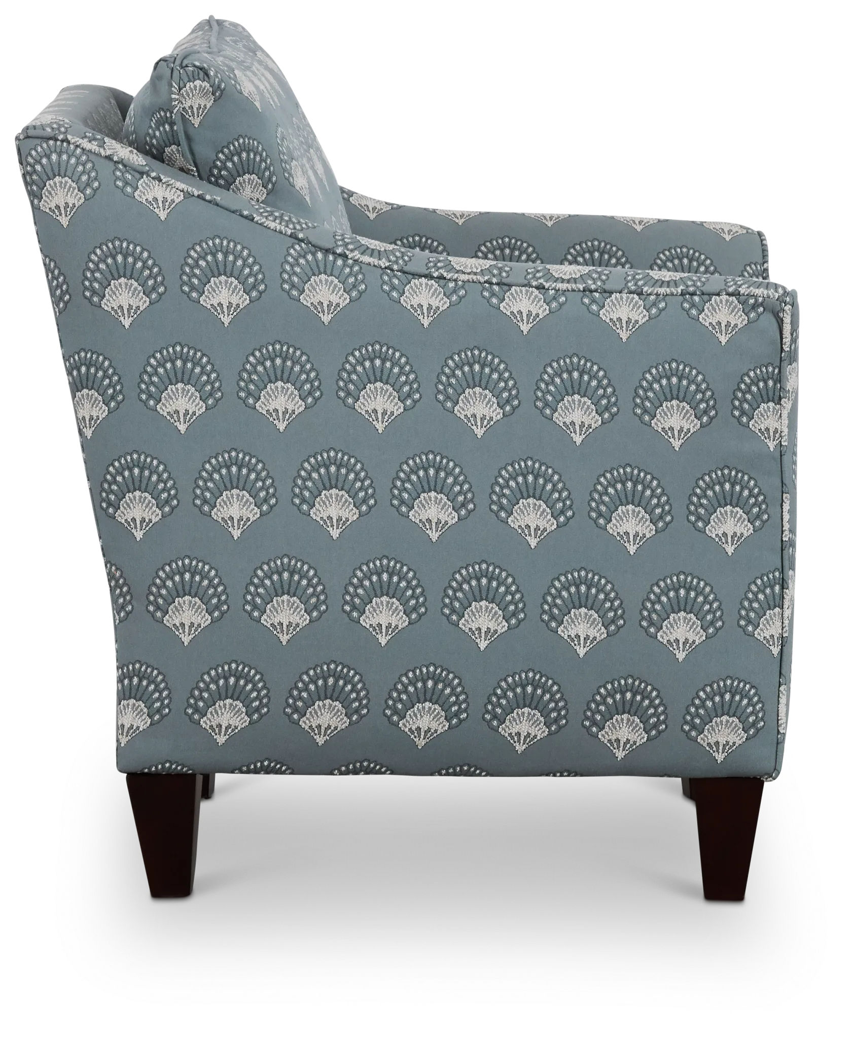 Chantilly Blue Fabric Accent Chair