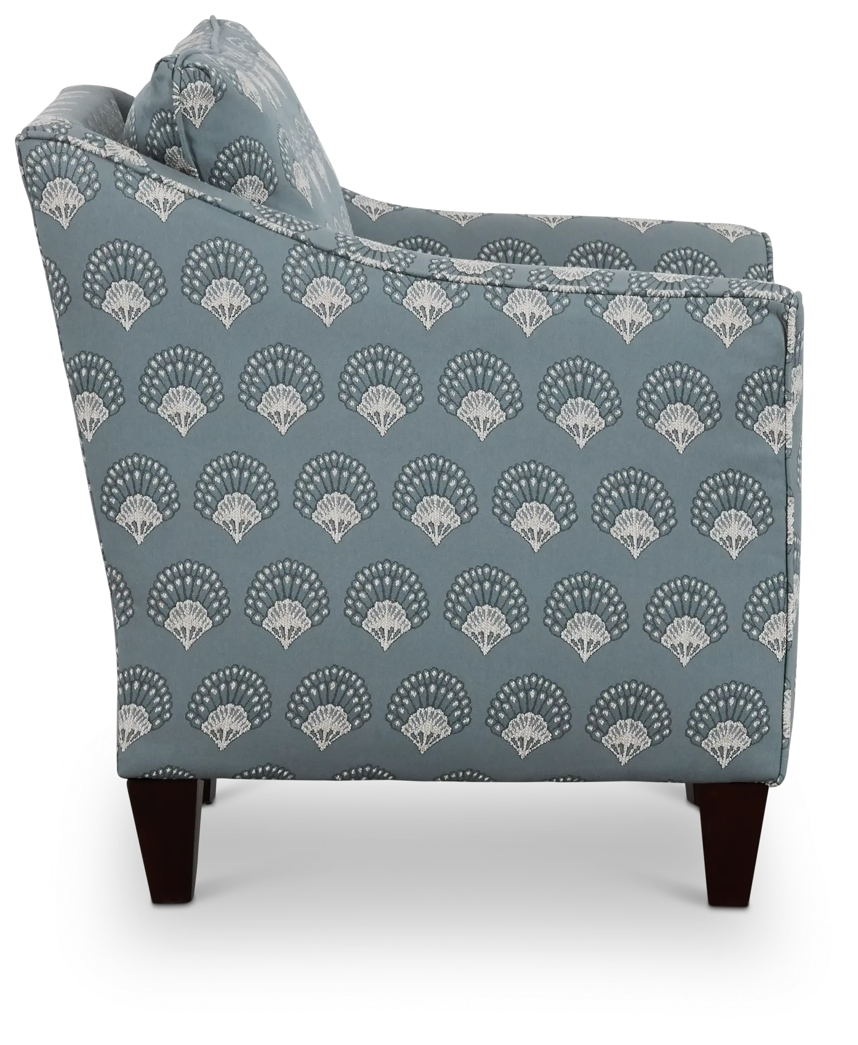 Chantilly Blue Fabric Accent Chair Chantilly Blue Fabric Accent Chair