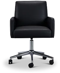 Skye Black Swivel Desk Chair