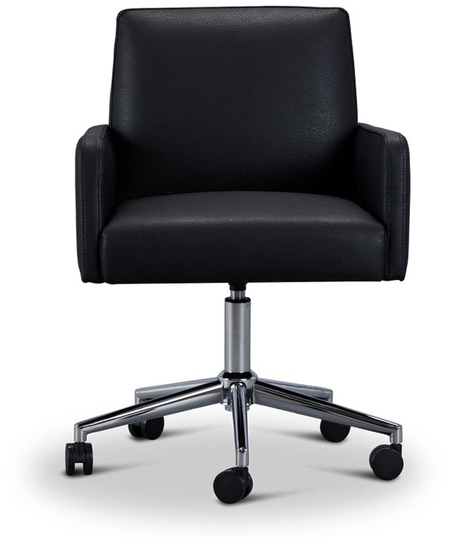 Skye Black Swivel Desk Chair