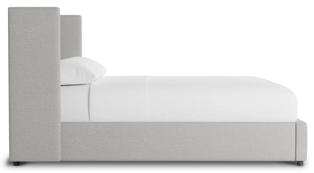 Captiva Maguire Gray 48" Upholstered Shelter Bed Captiva Maguire Gray 48" Upholstered Shelter Bed