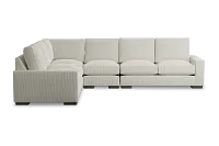 Edgewater Lucy Light Beige Medium Two-arm Sectional