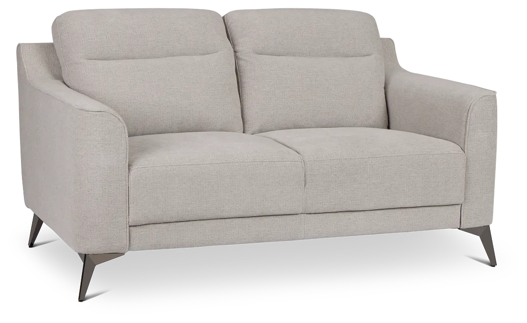 Talia Gray Fabric Loveseat