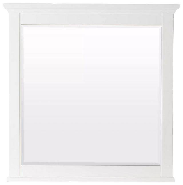 Bungalow Ivory Small Landscape Mirror