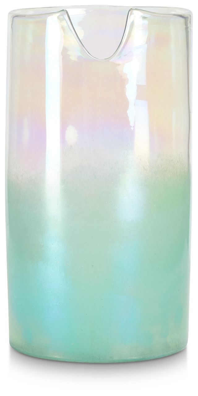 Cyra Teal Small Vase