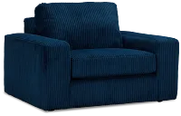 Charlie Dark Blue Fabric Chair